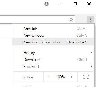 Open new incognito window in Chrome