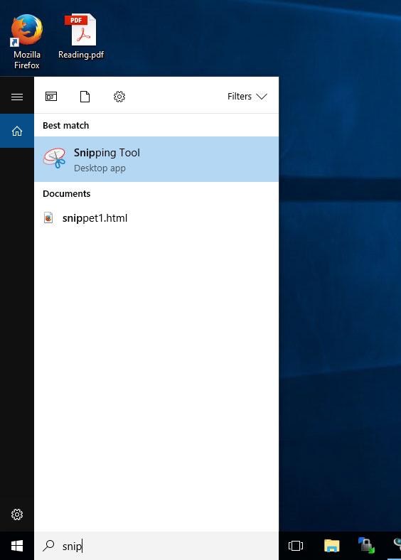 Howto create screenshots in windows using the snipping tool 3ait