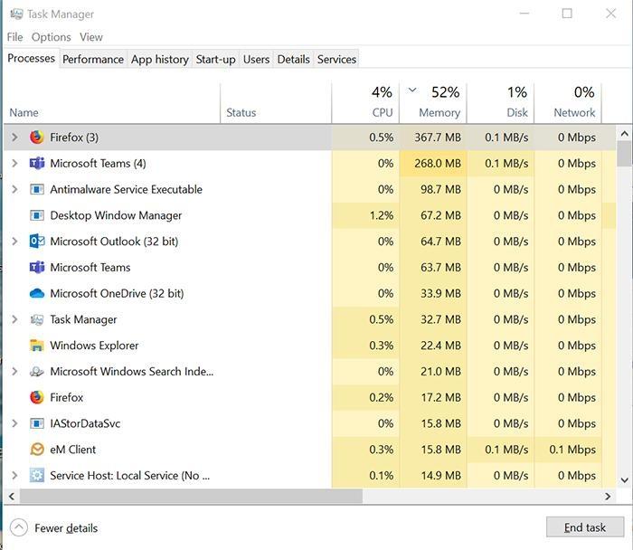 Return to Process tab