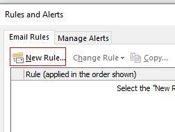 Step 3: Select New Rule