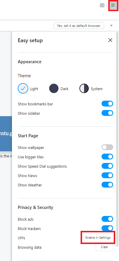 how to run opera with vpn on directly how to run opera with vpn on directly