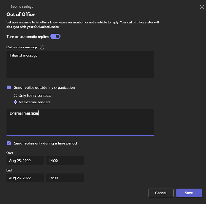 HowTo Set your Out of Office using Microsoft Teams 3aIT