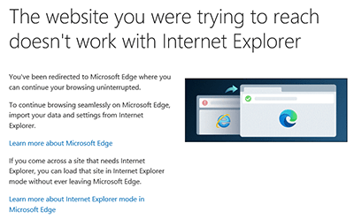 internet explorer redirect to edge internet explorer redirect to edge