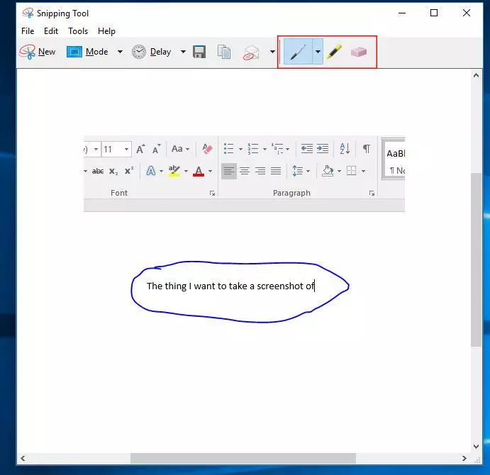 Annotating your screenshot
