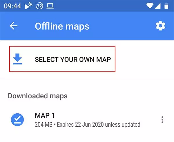 Select "Select Your Own Map"