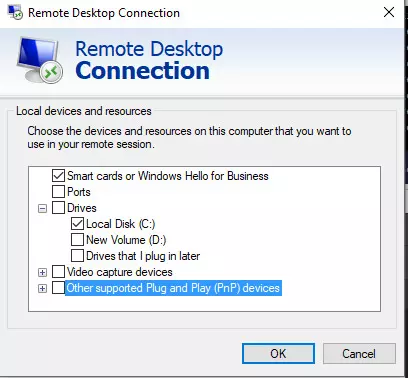 More Remote Desktop Local Resources