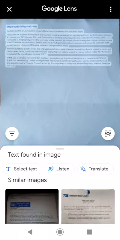 Select your text and copy