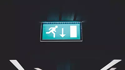 Exit sign