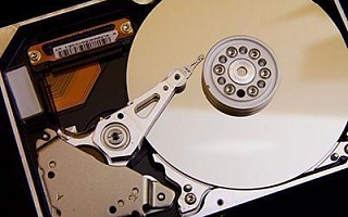 A photo of a physical hard drive