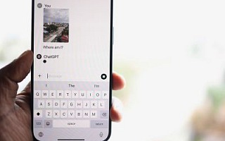 ChatGPT open on a mobile phone